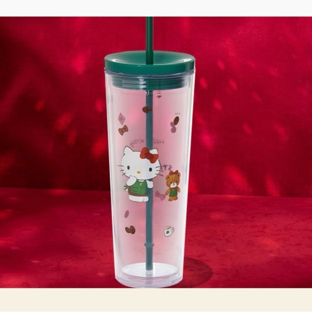 ⭐️ Starbucks | Hello Kitty 24oz Acrylic Cold Cup – Holiday Collection 2025 ⭐️